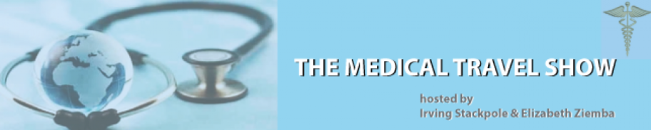 The Medical Travel Show Podcast with Radio Hosts E. Ziemba & I. Stackpole Logo